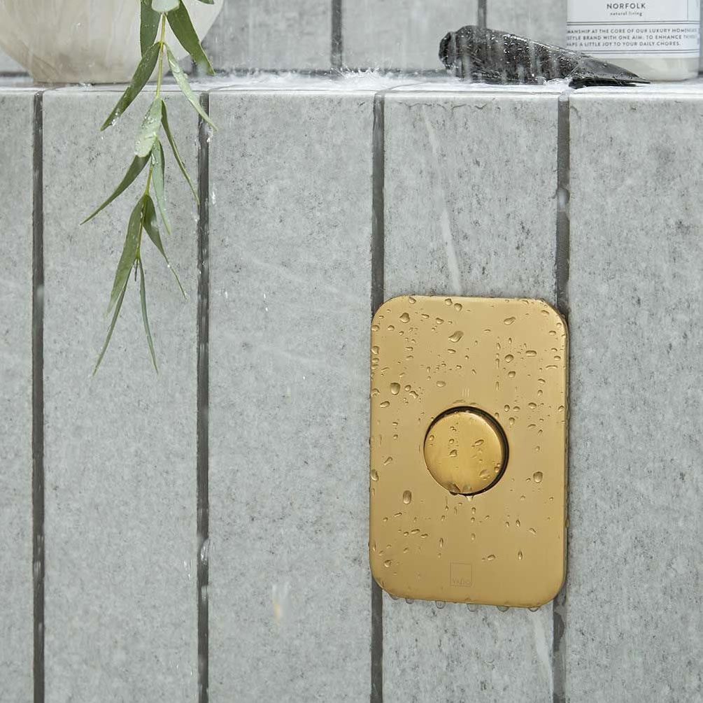 Lifestyle image of Vado Zone Brushed Gold Additional Outlet